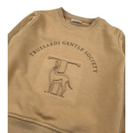 Trussardi Felpa tinta unita Girocollo con Stampa Beige per Neonato TIA26168FE BEIGE TRUSSARDI 