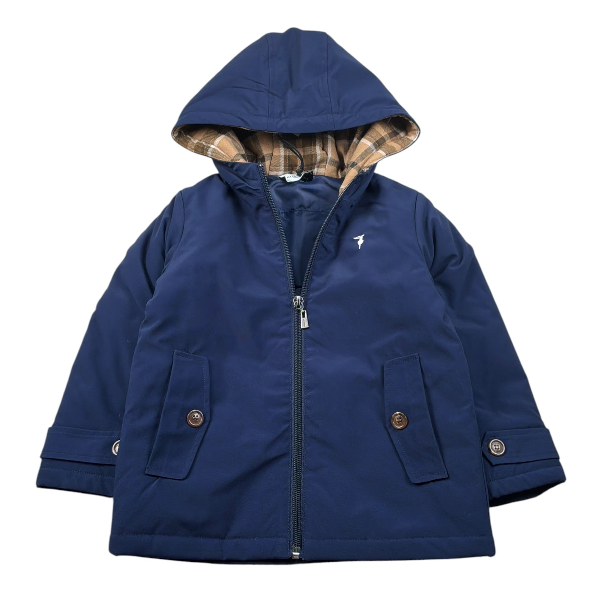 Trussardi Giubbino tinta unita con Logo Blu per Neonato TIA26170GB BLU TRUSSARDI 
