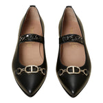 Twinset Ballerine tinta unita Nero per Bambina 212GCJ130 NERO TWINSET 
