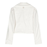 Twinset Giubbino Modello Chiodo In Ecopelle tinta unita Bianco per Bambina 241GJ2142 BIANCO TWINSET 