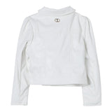 Twinset Giubbino Modello Chiodo In Ecopelle tinta unita Bianco per Neonata 241GJ2142N BIANCO TWINSET 