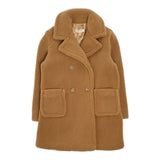 Twinset Cappotto Modello Teddy tinta unita Cammello per Bambina 241GJ2183 CAMMELLO TWINSET 