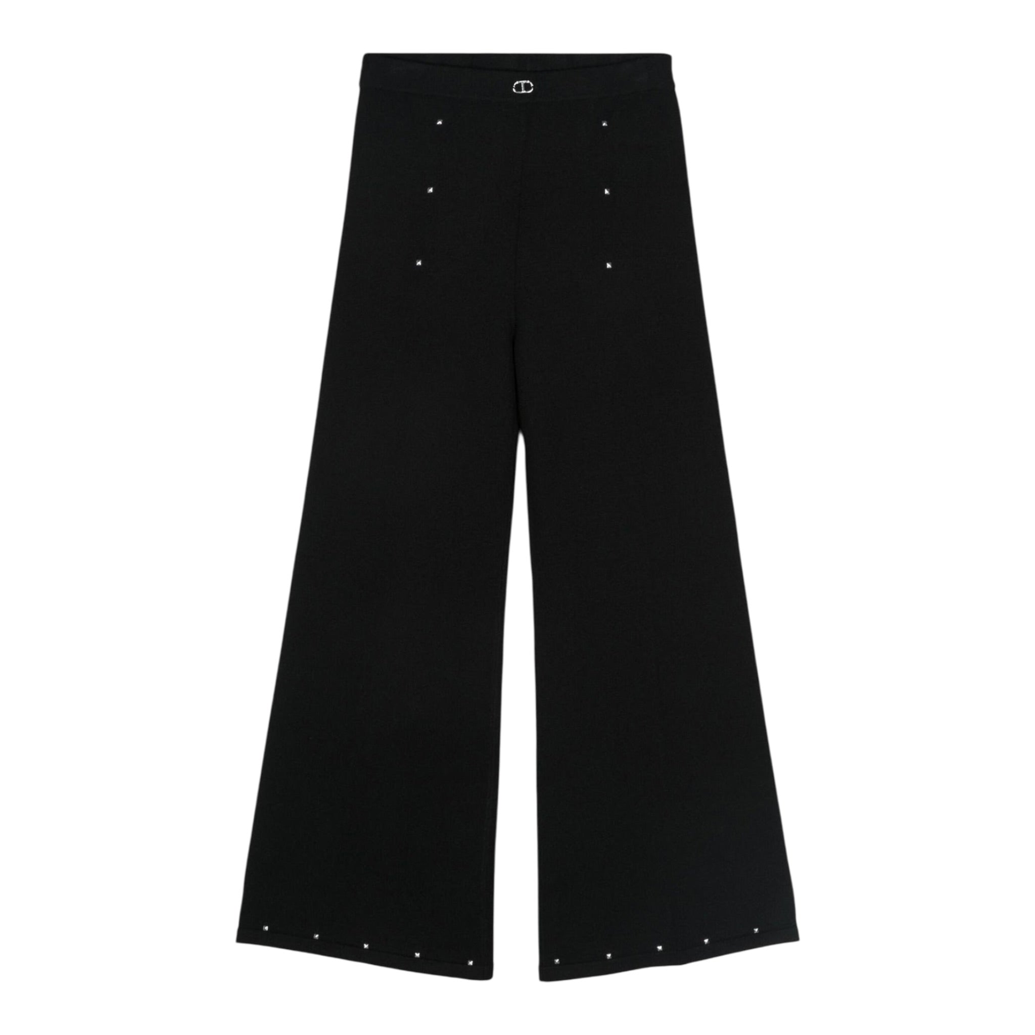 Twinset Pantalone tinta unita Modello Palazzo Nero per Bambina 241GJ3183 NERO TWINSET 