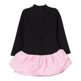 Twinset Abito Bicolore con Logo Nero/Rosa per Bambina 242GJ2052J NERO/ROSA TWINSET 