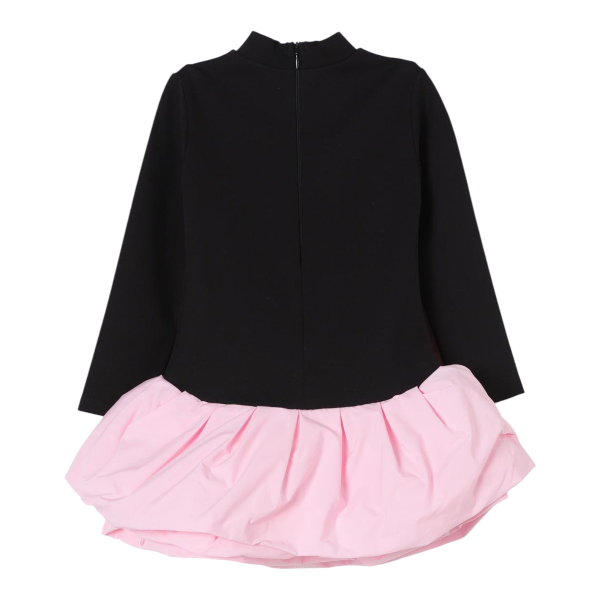 Twinset Abito Bicolore con Logo Nero/Rosa per Bambina 242GJ2052J NERO/ROSA TWINSET 