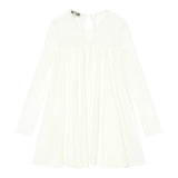 Twinset Abito Manica Lunga tinta unita Panna per Bambina 242GJ2101X PANNA TWINSET 