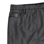 Twinset Gonna tinta unita con Tasche In Ecopelle Nero per Bambina 242GJ2150 NERO TWINSET 