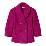 Twinset Cappotto tinta unita Doppiopetto Magenta per Bambina 242GJ2221 MAGENTA TWINSET 