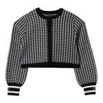 Twinset Coprispalle Bicolore con Fantasia Bianco/Nero per Bambina 242GJ3100 BIANCO/NERO TWINSET 