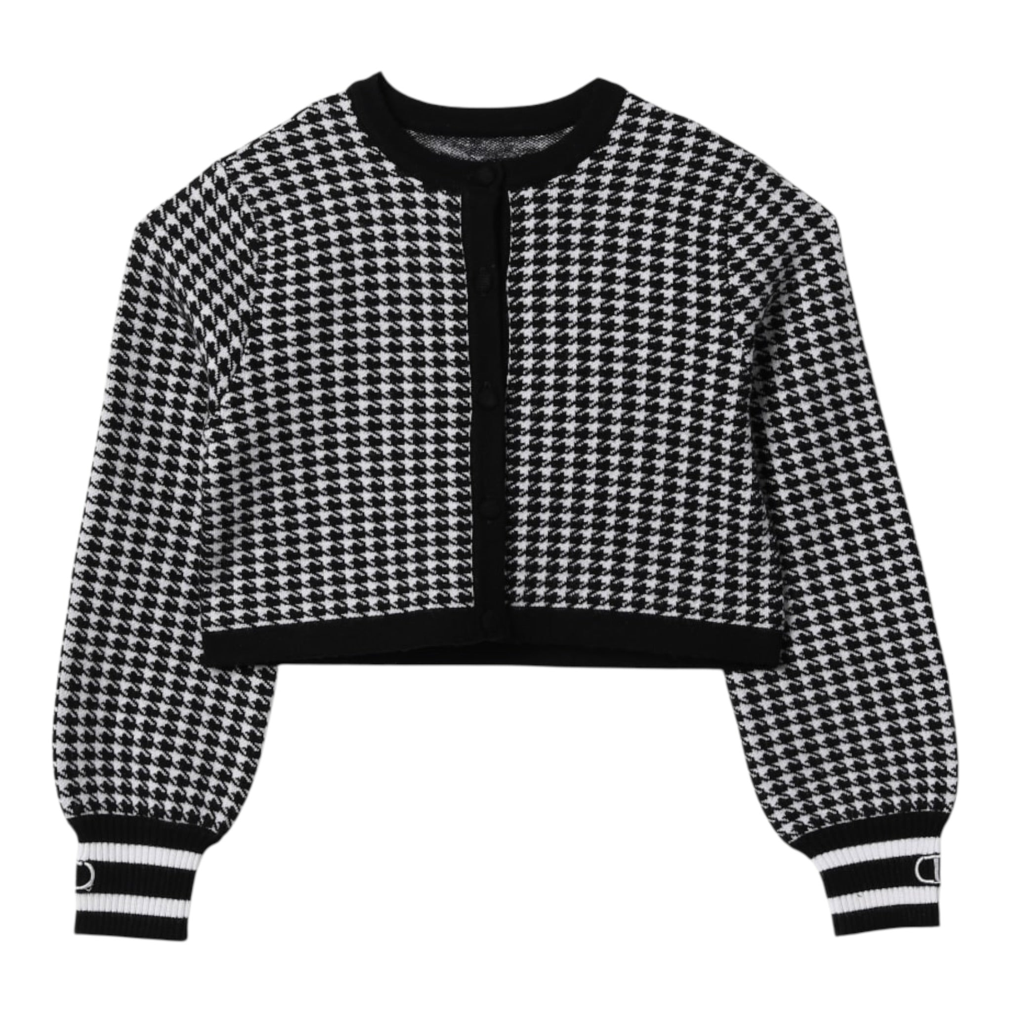 Twinset Coprispalle Bicolore con Fantasia Bianco/Nero per Bambina 242GJ3100 BIANCO/NERO TWINSET 