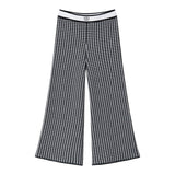 Twinset Pantalone Bicolore con Fantasia Bianco/Nero per Bambina 242GJ3102 BIANCO/NERO TWINSET 