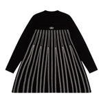Twinset Abito Manica Lunga tinta unita Nero per Bambina 242GJ3110 NERO TWINSET 