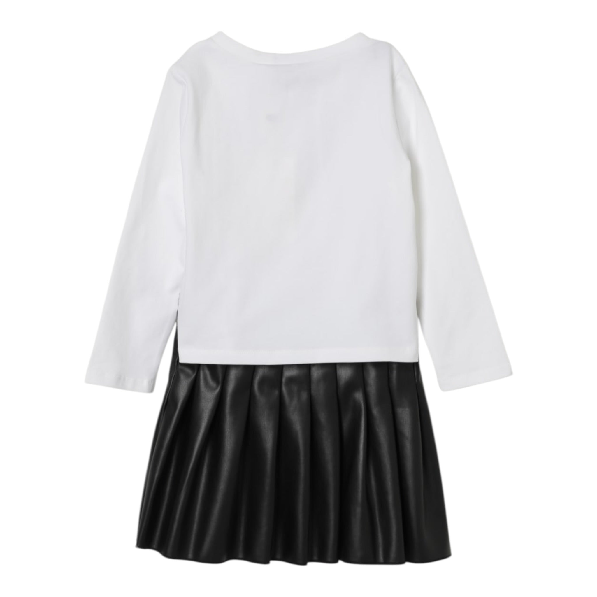 Twinset Completo 2 Pezzi Shirt-Gonna Bicolore Panna/Nero per Bambina 252GB2040J PANNA/NERO TWINSET 