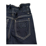 Twinset Jeans tinta unita con Elastico In Vita Blu per Bambina 252GB2230X BLU TWINSET 