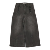 Twinset Jeans tinta unita con Bottoni Modello A Palazzo Grigio per Bambina 252GB2250J GRIGIO TWINSET 