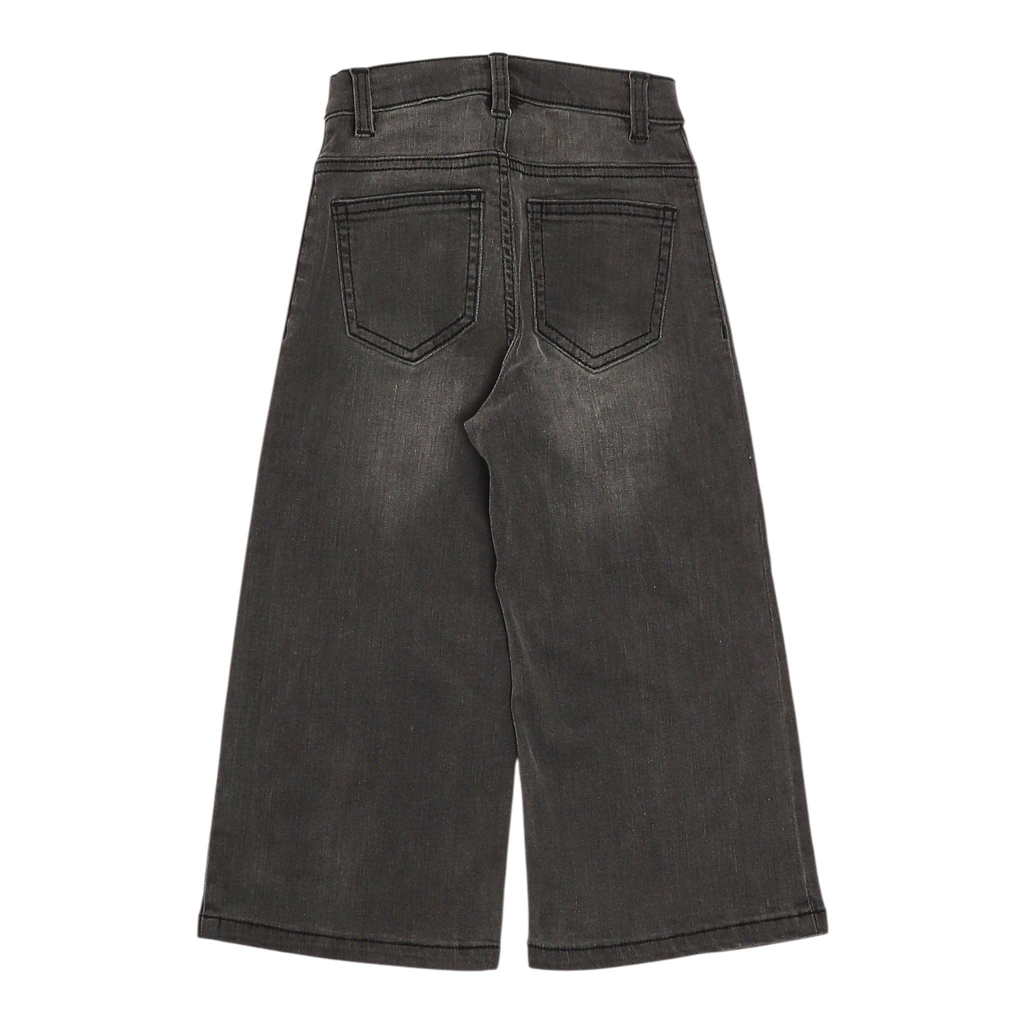 Twinset Jeans tinta unita con Bottoni Modello A Palazzo Grigio per Bambina 252GB2250J GRIGIO TWINSET 