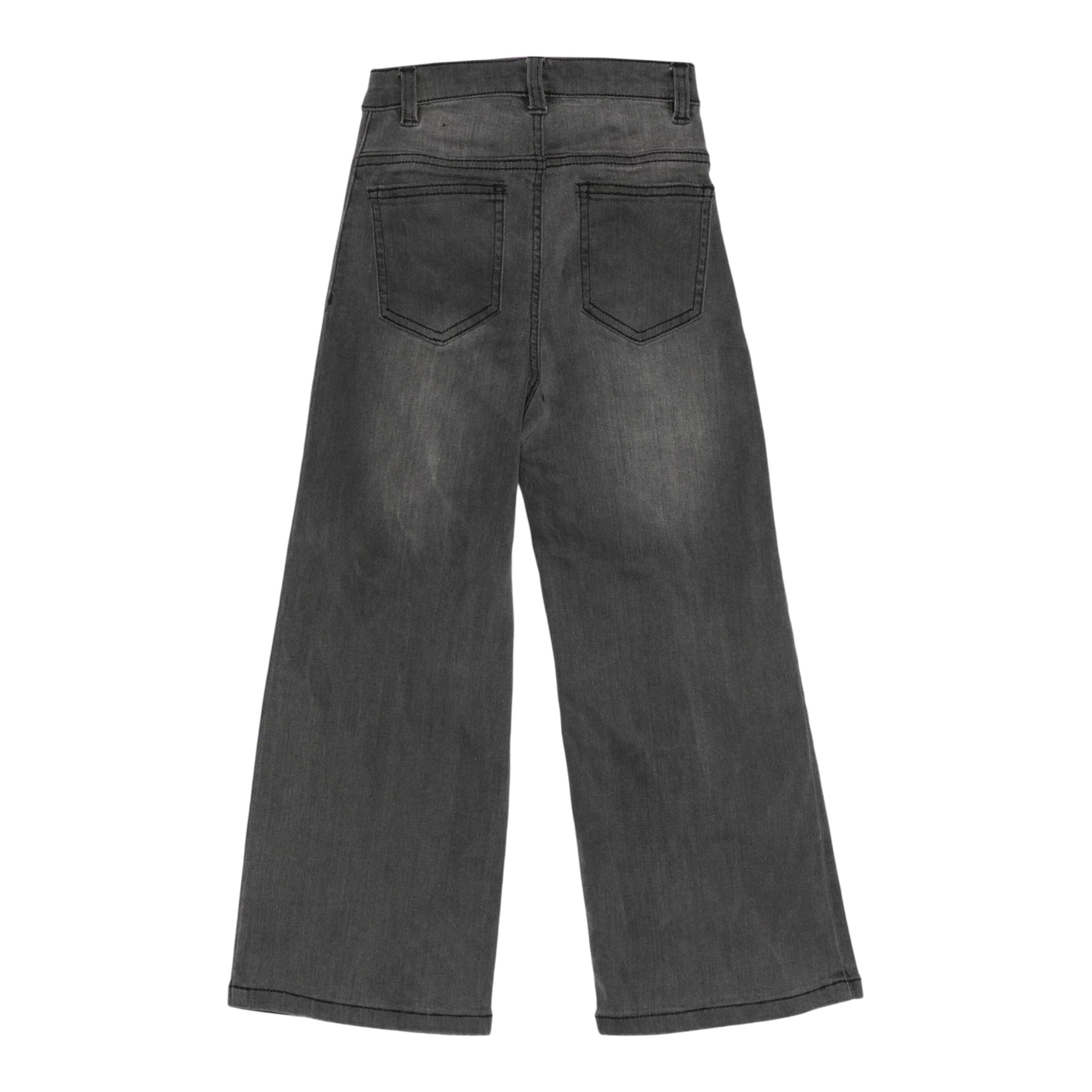 Twinset Jeans tinta unita con Bottoni Modello A Palazzo Grigio per Neonata 252GB2250XJ GRIGIO TWINSET 
