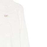 Twinset Maglia tinta unita Mezzo Collo Bianco per Neonata 252GB3012N BIANCO TWINSET 