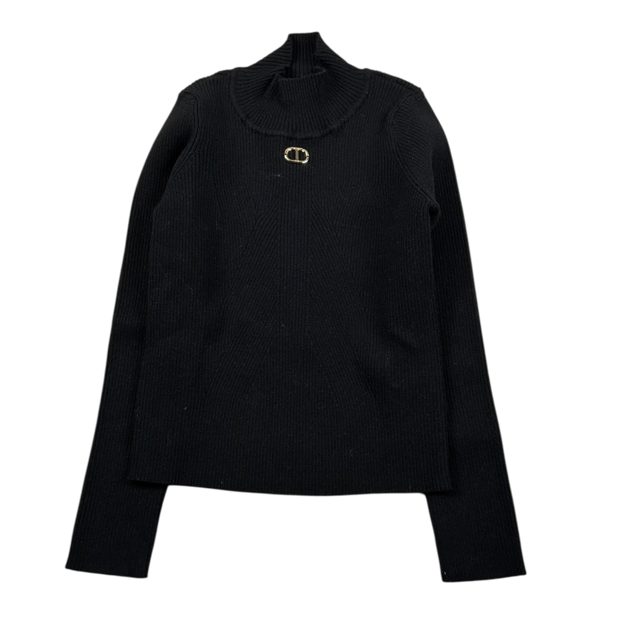 Twinset Maglia tinta unita Mezzo Collo Nero per Bambina 252GB3012 NERO TWINSET 