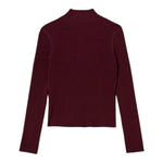 Twinset Maglia tinta unita Mezzo Collo Vinaccia per Bambina 252GB3012X VINACCIA TWINSET 
