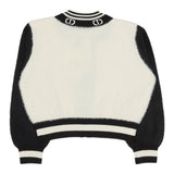 Twinset Cardigan Bicolore Logato Bianco/Nero per Bambina 252GB3020X BIANCO/NERO TWINSET 
