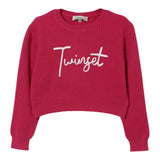 Twinset Maglia tinta unita con Stampa Fuxia per Neonata 252GB3040N FUXIA TWINSET 
