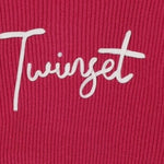 Twinset Maglia tinta unita con Stampa Fuxia per Bambina 252GB3040X FUXIA TWINSET 