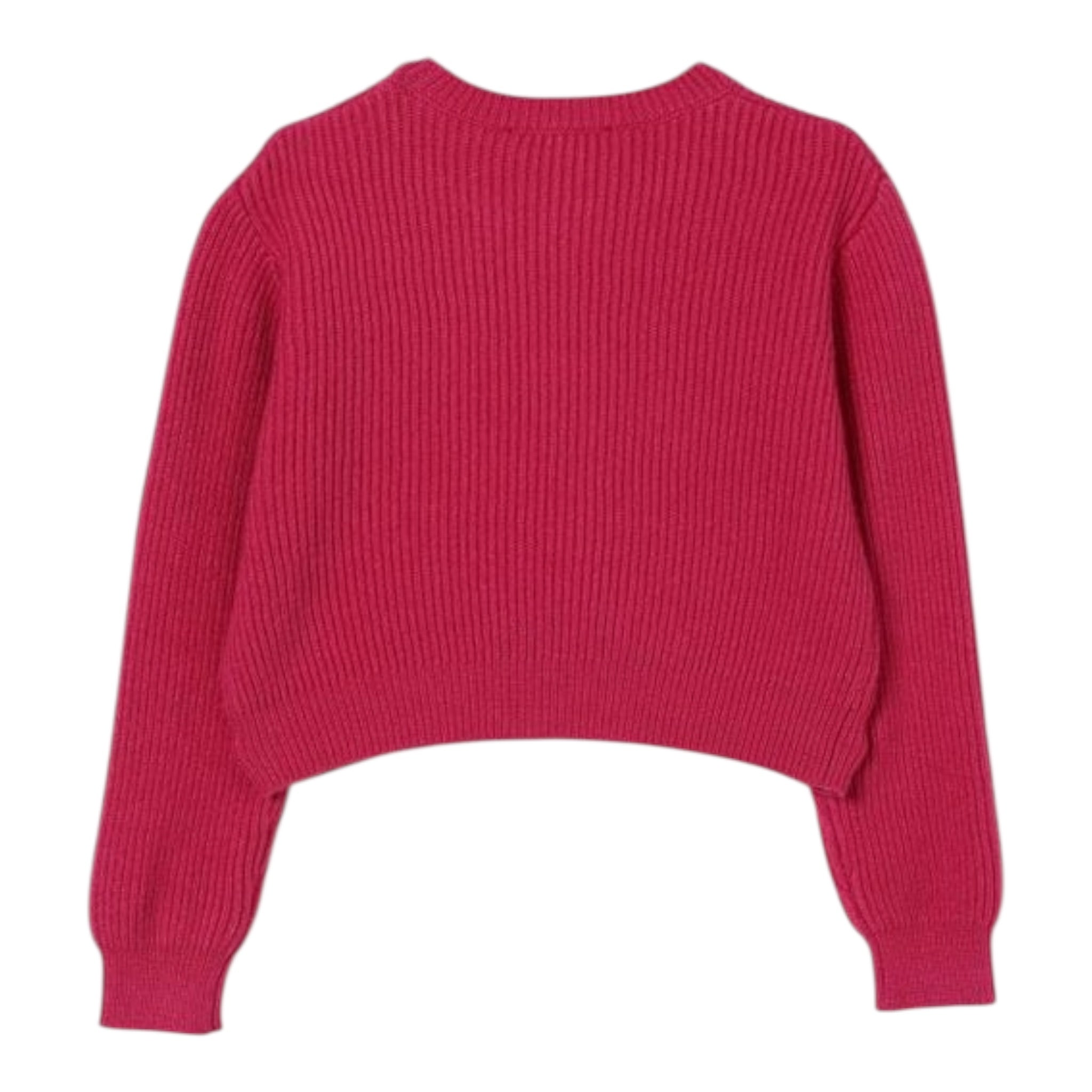 Twinset Maglia tinta unita con Stampa Fuxia per Neonata 252GB3040XXN FUXIA TWINSET 