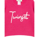 Twinset Maglia tinta unita con Stampa Fuxia per Bambina 252GB3040XXX FUXIA TWINSET 