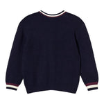 Twinset Cardigan tinta unita con Profili In Contrasto Blu per Bambina 252GB3060 BLU TWINSET 