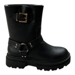 Twinset Stivale tinta unita con Applicazioni Nero per Bambina 252GCJ022 NERO TWINSET 