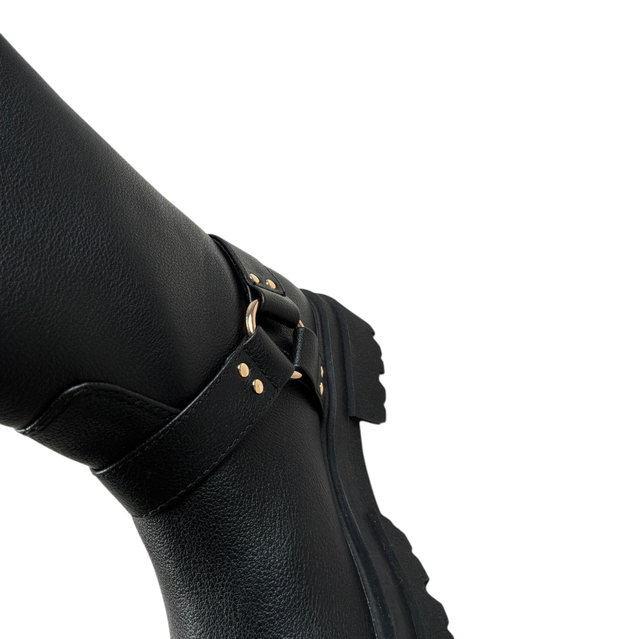 Twinset Stivale tinta unita con Applicazioni Nero per Bambina 252GCJ022 NERO TWINSET 