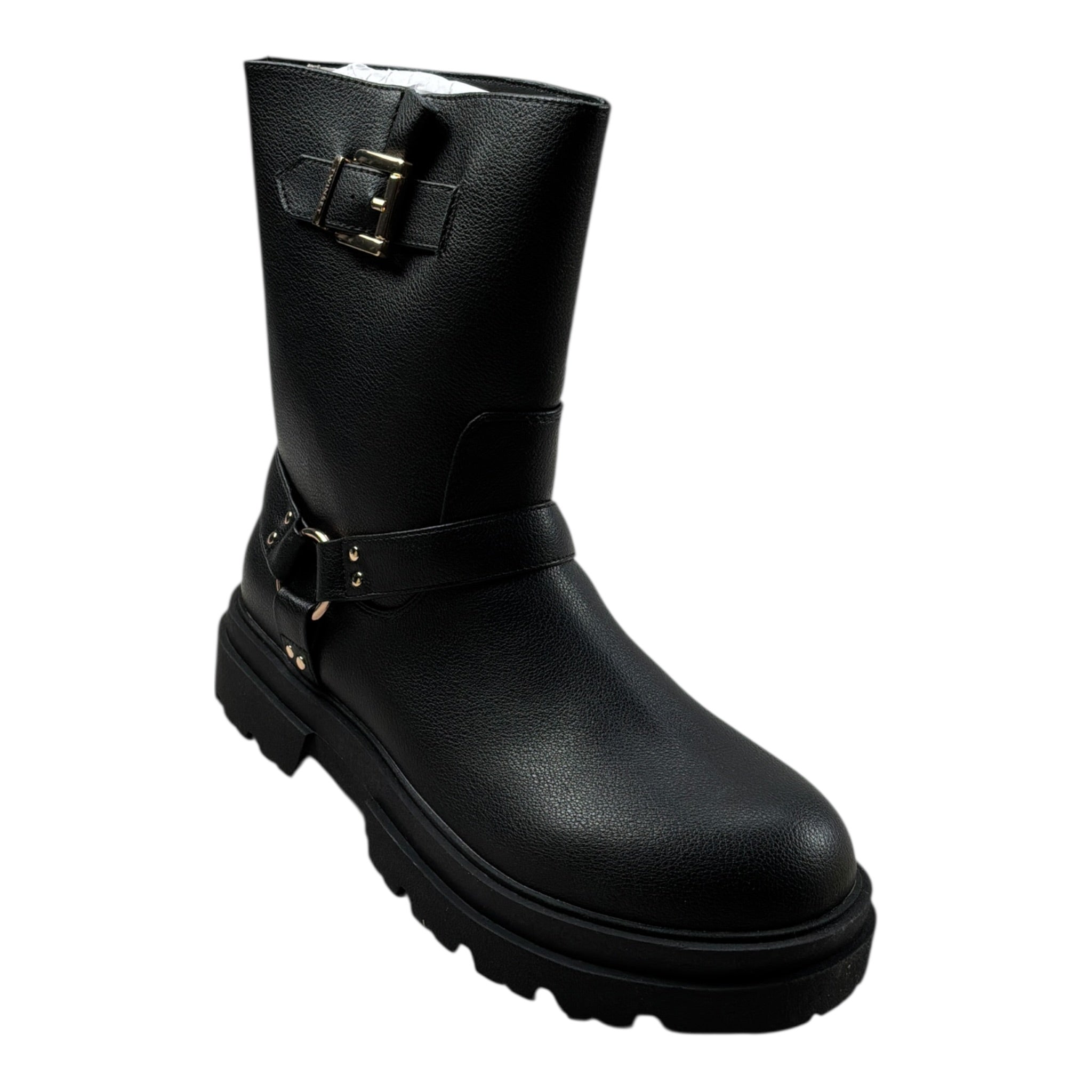 Twinset Stivale tinta unita con Applicazioni Nero per Bambina 252GCJ022 NERO TWINSET 