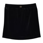 Twinset Gonna tinta unita In Velluto Nero per Bambina 252GJ2032X NERO TWINSET 