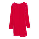 Twinset Abito Manica Lunga tinta unita In Camoscio Fuxia per Bambina 252GJ2035 FUXIA TWINSET 