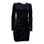 Twinset Abito Manica Lunga tinta unita In Camoscio Nero per Bambina 252GJ2035 NERO TWINSET 