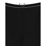 Twinset Pantalone tinta unita con Profili In Contrasto Nero per Bambina 252GJ2058 NERO TWINSET 