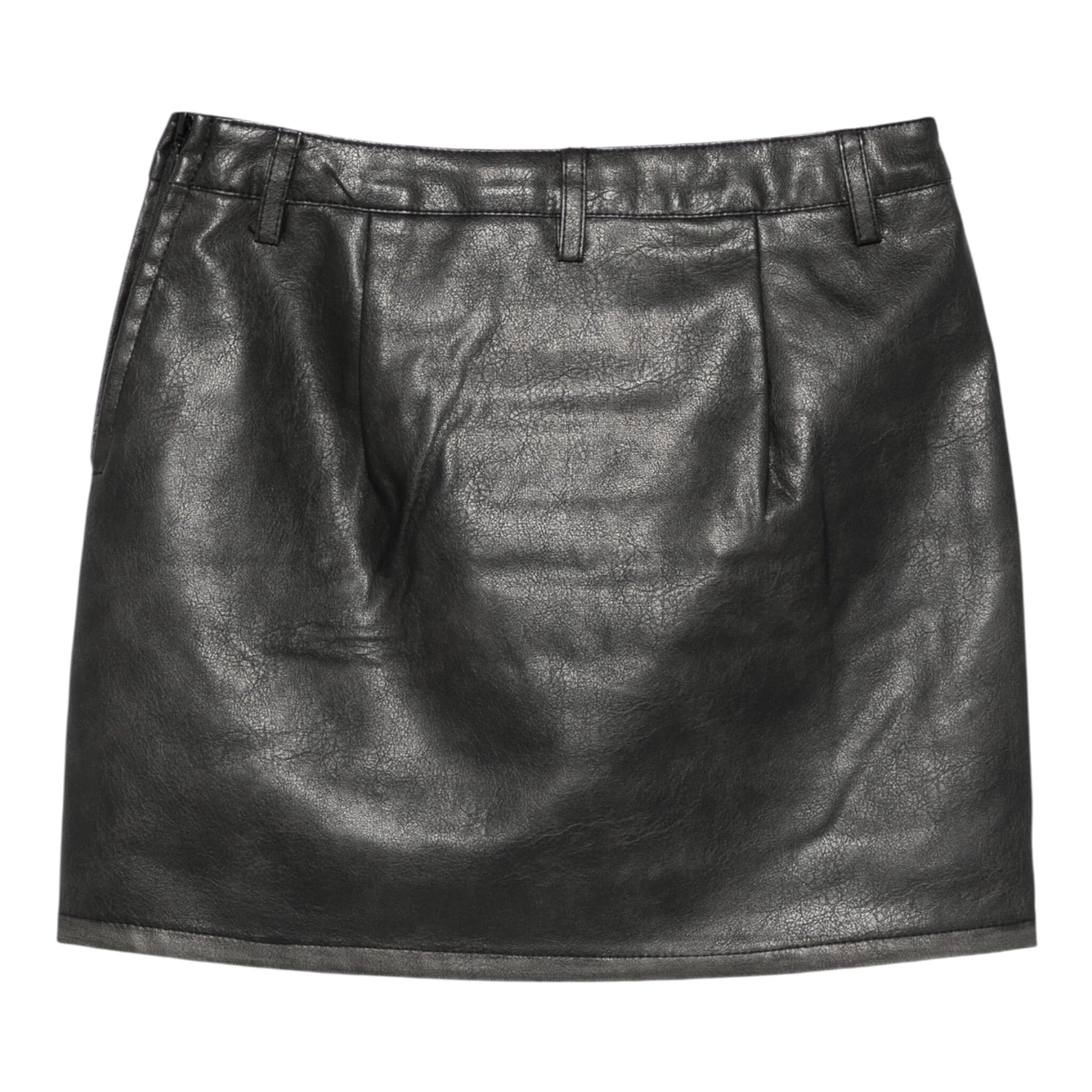 Twinset Gonna In Ecopelle tinta unita Nero per Bambina 252GJ2081 NERO TWINSET 