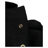 Twinset Cappotto tinta unita Doppiopetto Nero per Bambina 252GJ2150X NERO TWINSET 