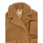 Twinset Cappotto tinta unita Doppiopetto Cammello per Bambina 252GJ2180X CAMMELLO TWINSET 