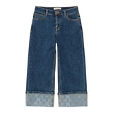 Twinset Jeans tinta unita Modello Palazzo Blu per Bambina 252GJ2190 BLU TWINSET 
