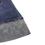 Twinset Jeans tinta unita Modello Palazzo Blu per Bambina 252GJ2190 BLU TWINSET 