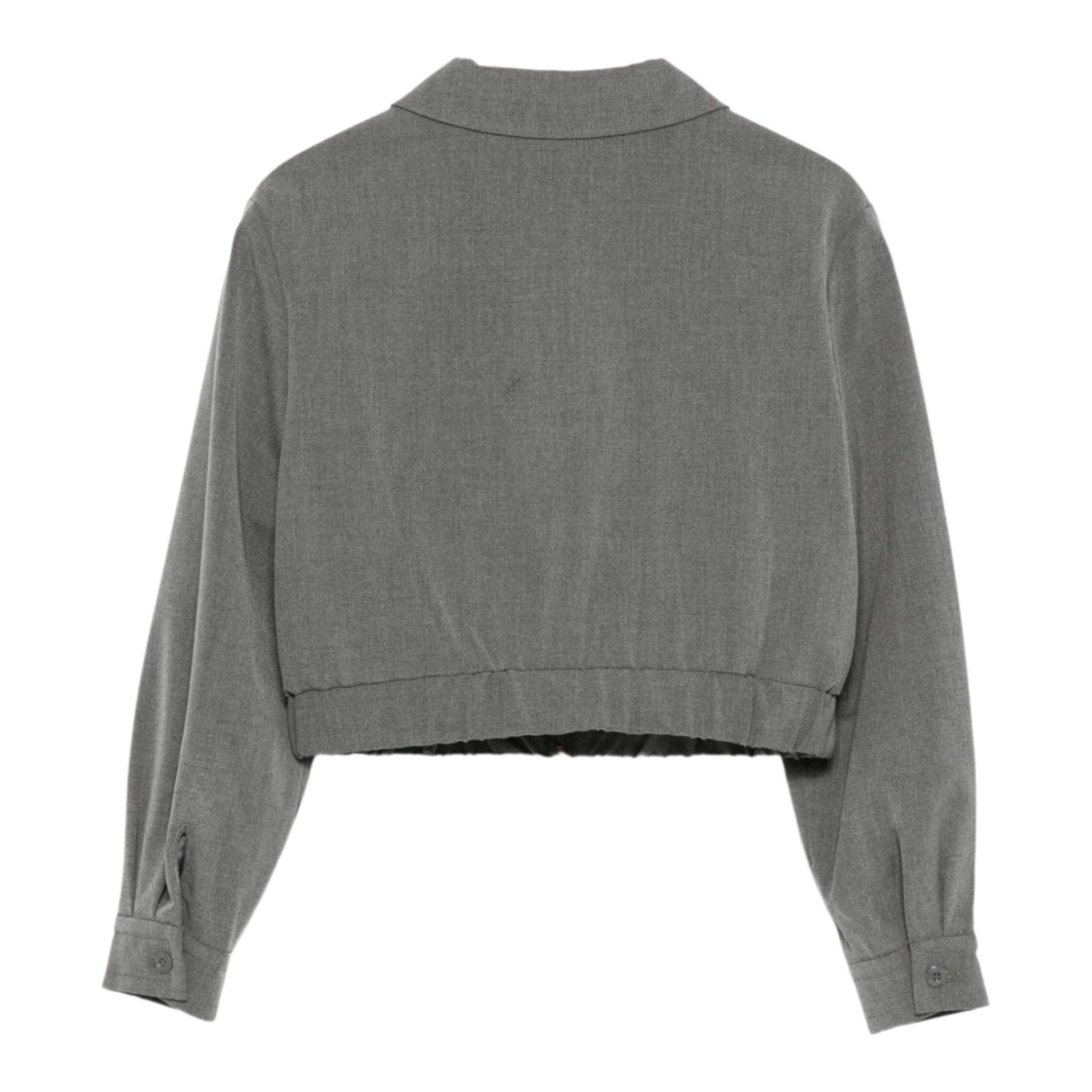 Twinset Giacca tinta unita con Zip Grigio per Bambina 252GJ2270 GRIGIO TWINSET 