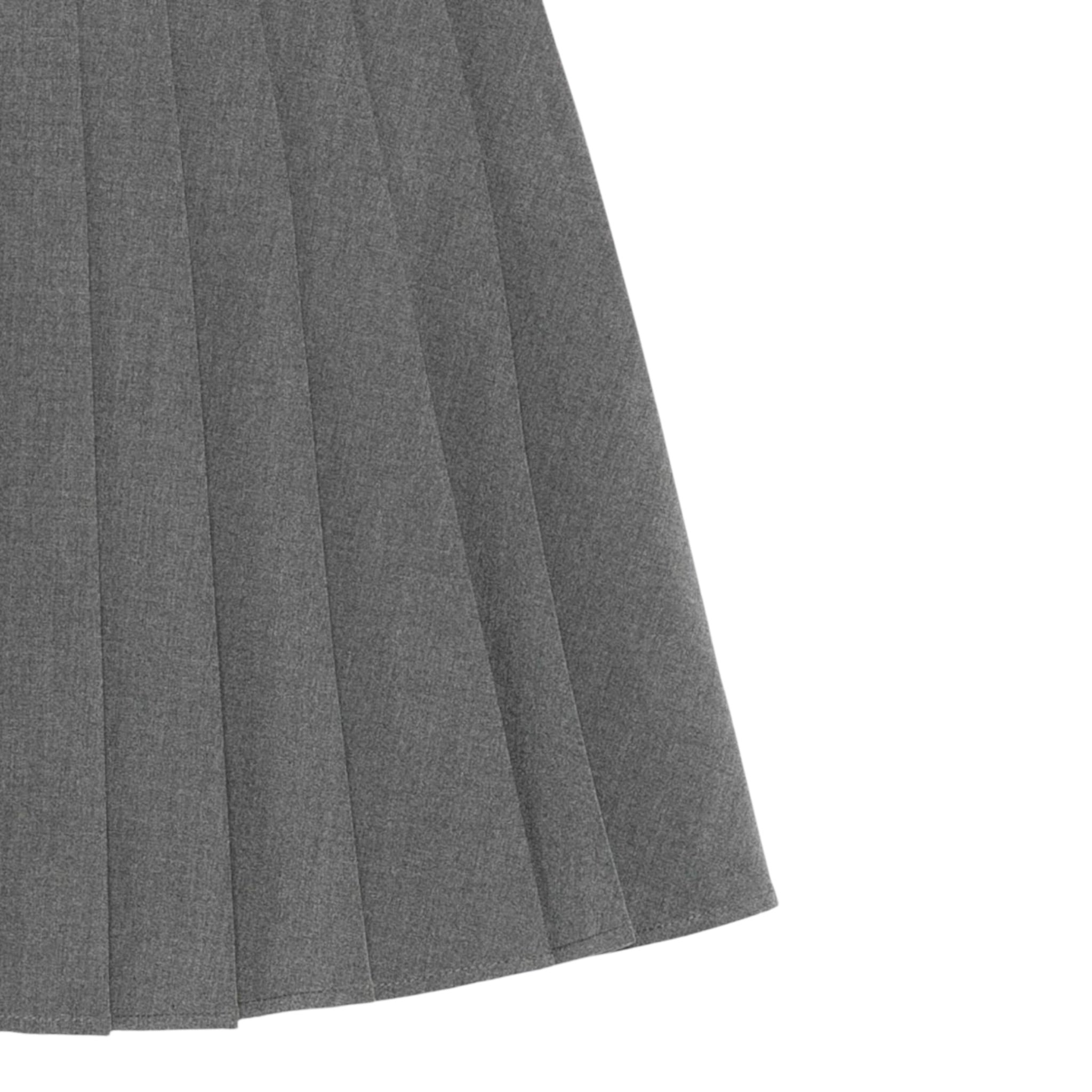 Twinset Gonna tinta unita con Logo Grigio per Bambina 252GJ2271X GRIGIO TWINSET 