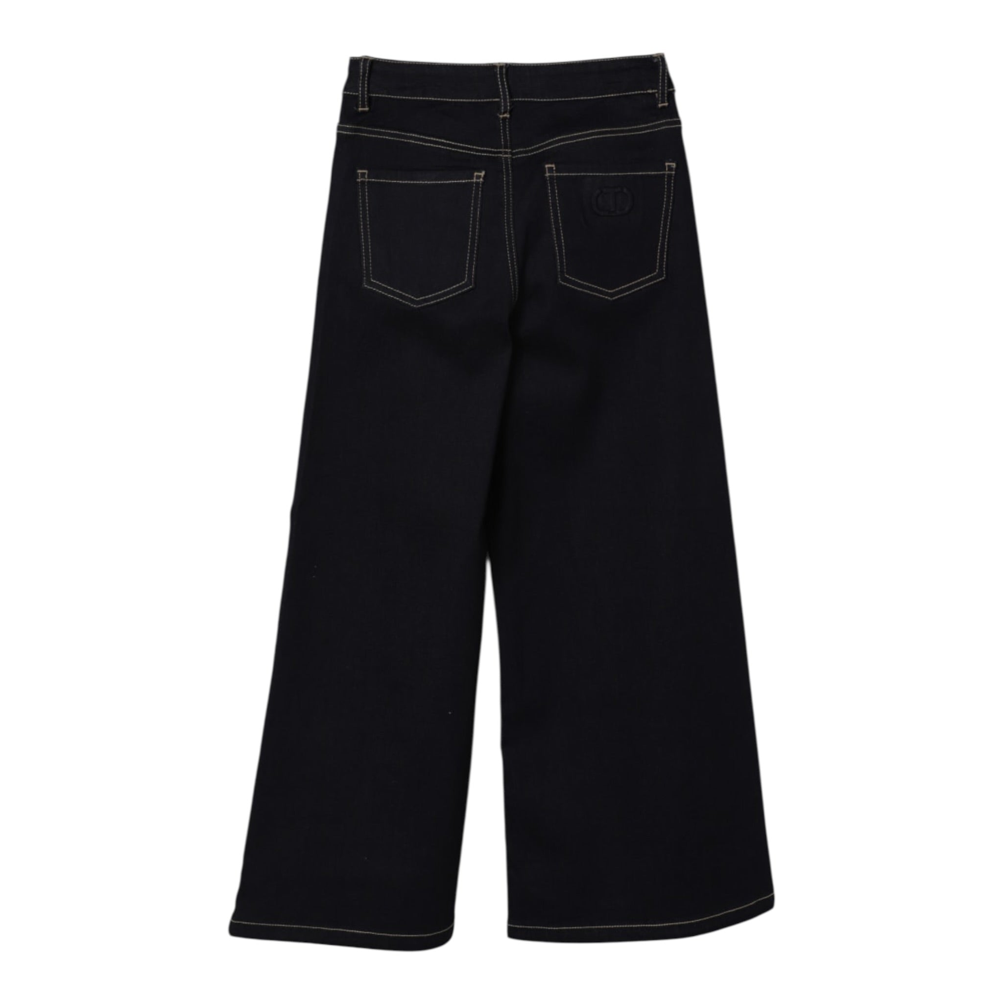 Twinset Jeans tinta unita Modello A Palazzo Blu per Bambina 252GJ2280X BLU TWINSET 
