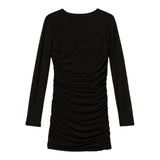 Twinset Abito Manica Lunga tinta unita Nero per Bambina 252GJ2312 NERO TWINSET 