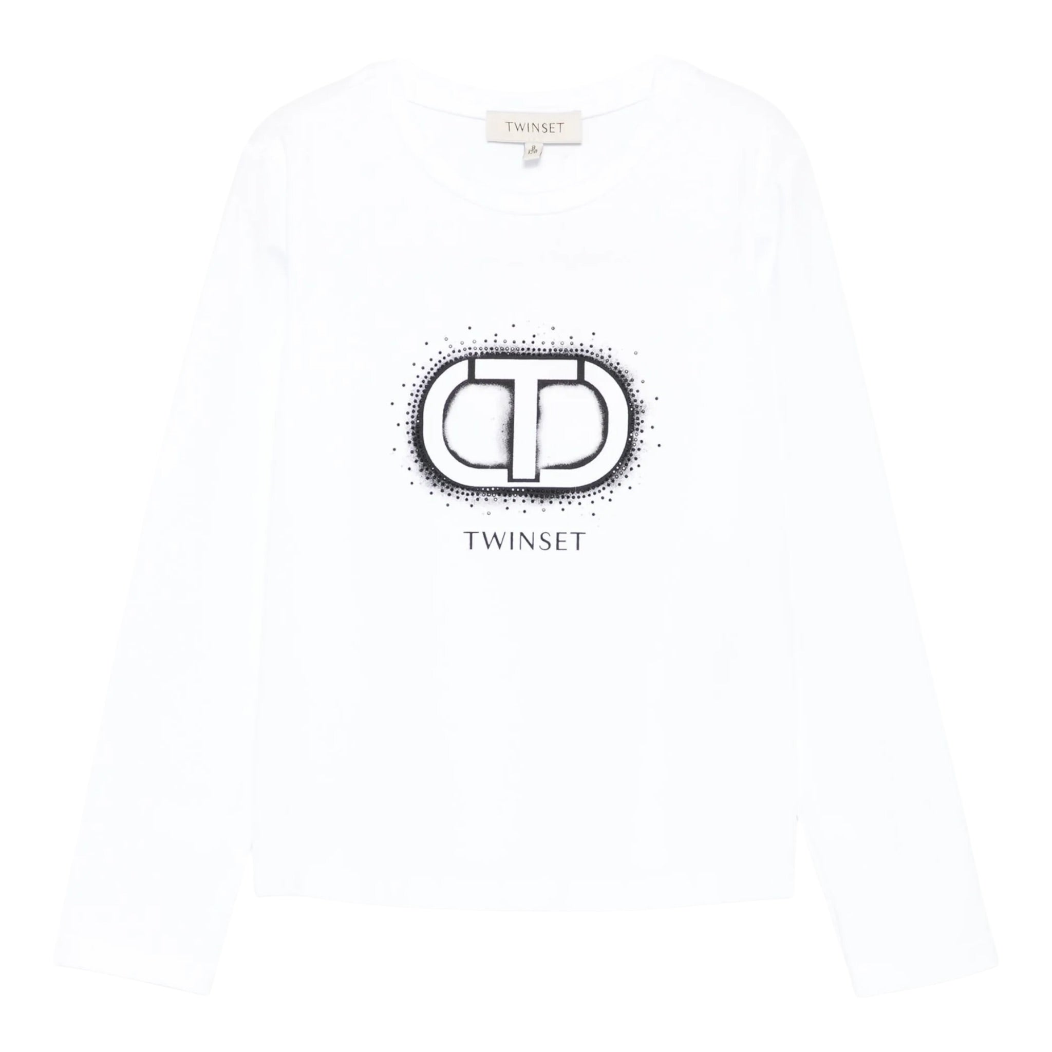 Twinset Shirt tinta unita con Stampa Bianco per Bambina 252GJ2320X BIANCO TWINSET 