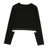 Twinset Shirt tinta unita con Logo Nero per Bambina 252GJ2322 NERO TWINSET 