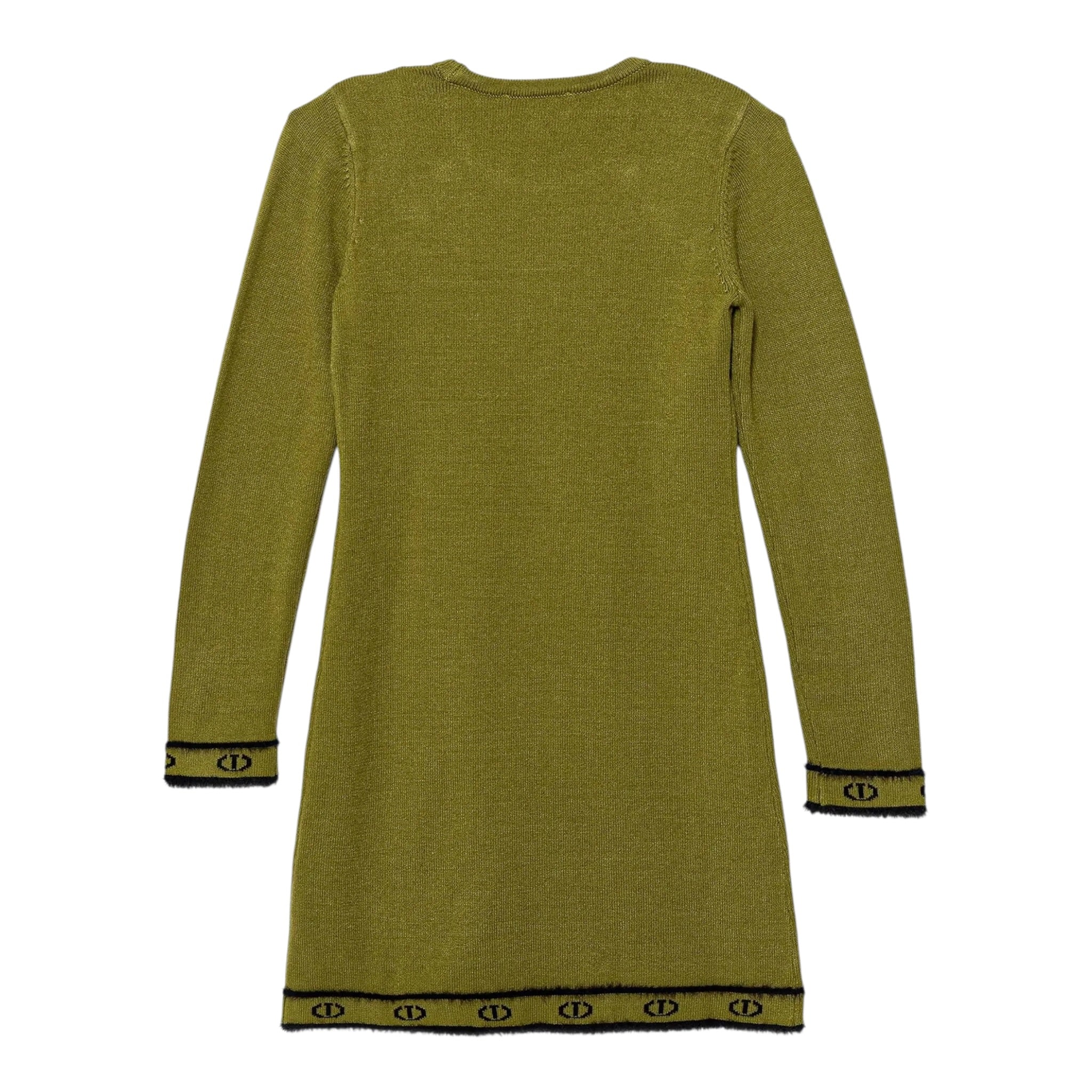 Twinset Abito Manica Lunga tinta unita con Logo Verde per Bambina 252GJ3014XX VERDE TWINSET 