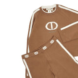 Twinset Completo 2Pz Maglia-Pantalone tinta unita Marrone per Bambina 252GJ301A MARRONE TWINSET 
